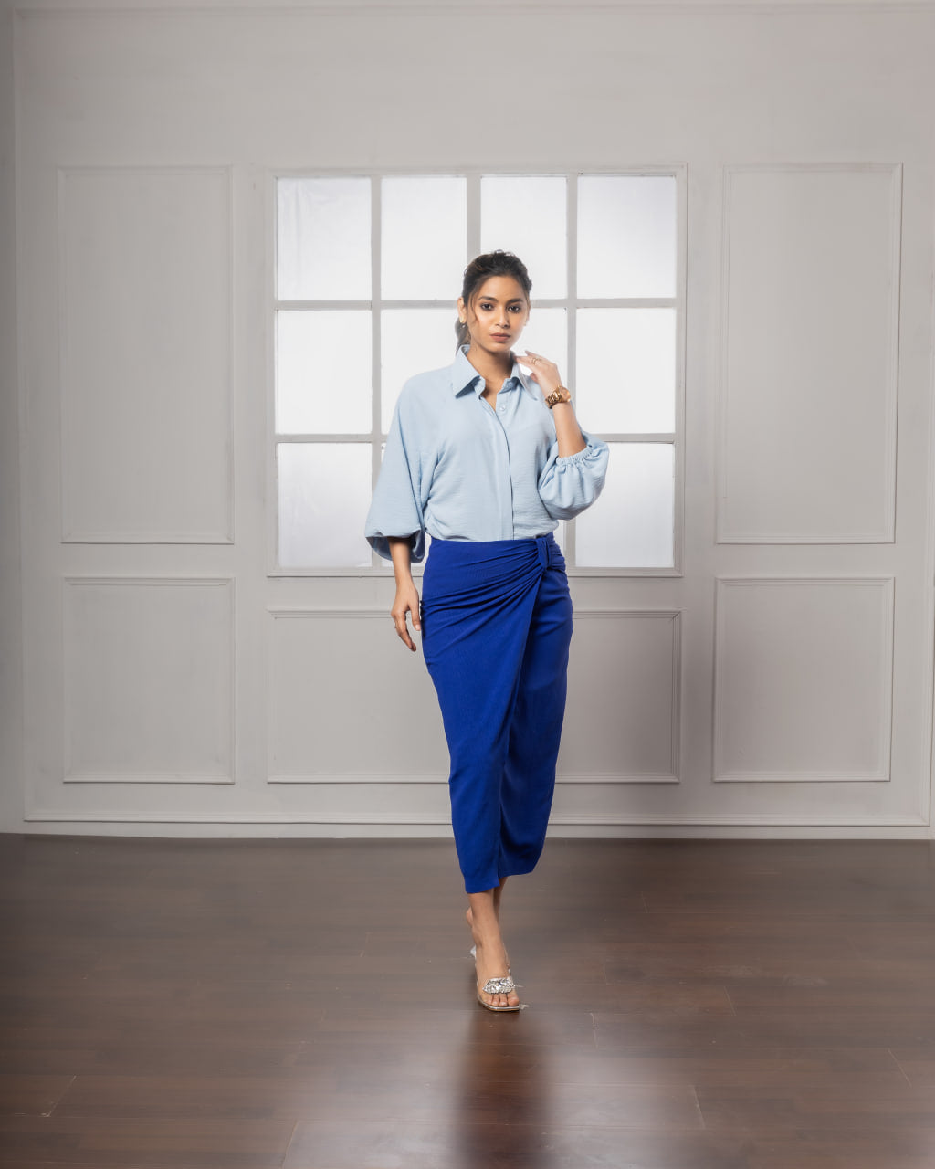 Royal Blue Skirt | Sky Blue Skirt | Rivoshia