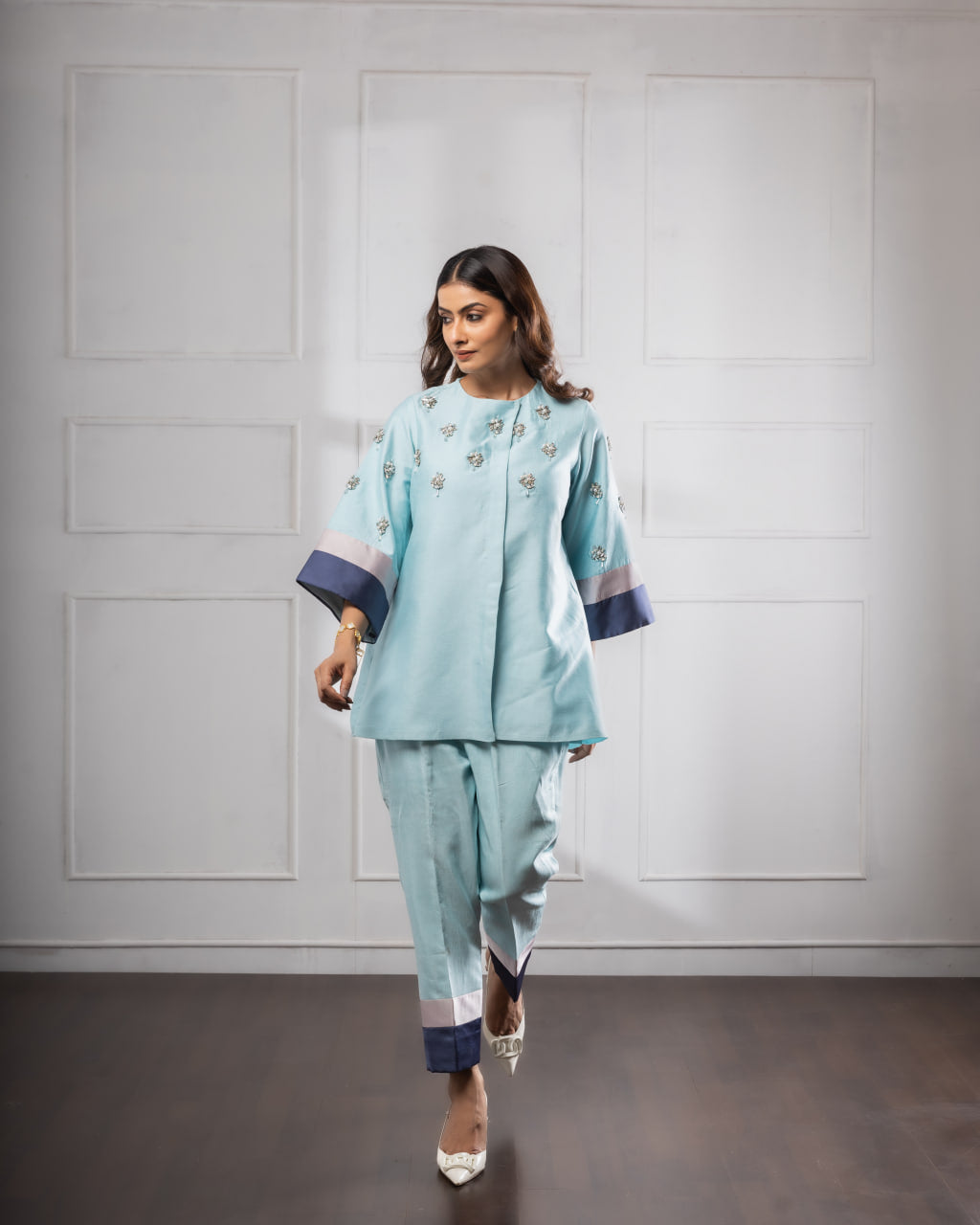 Blue Co-Ord Set | Stylish Co-Ord Set | Rivoshia