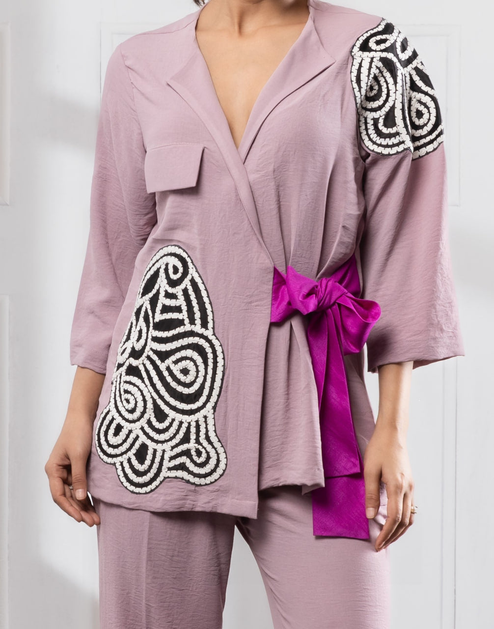Ribbon Co-Ord Set | Nude Co-Ord Set | Rivoshia