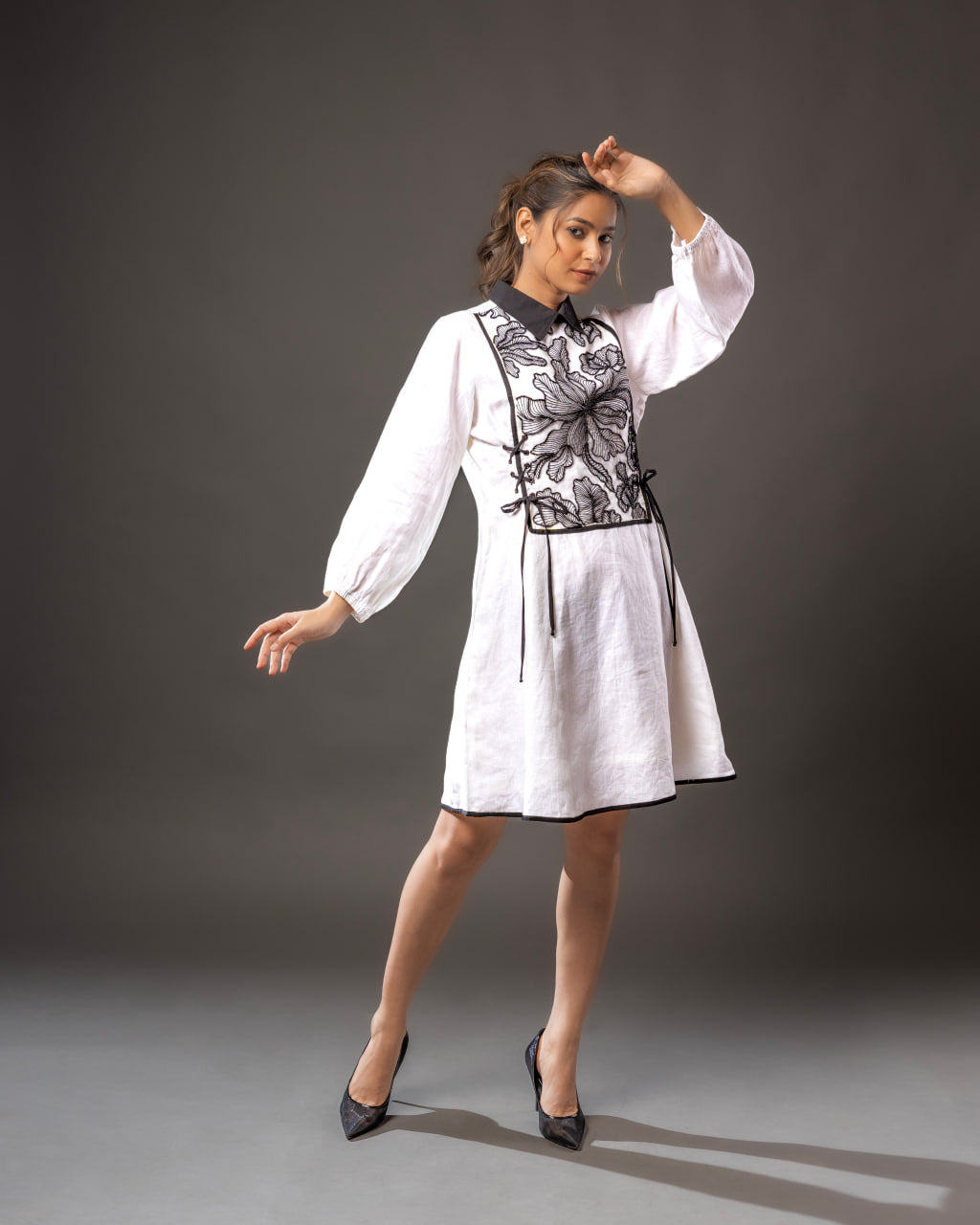 White Wave Dress | Women's Wave Dress | Rivoshia