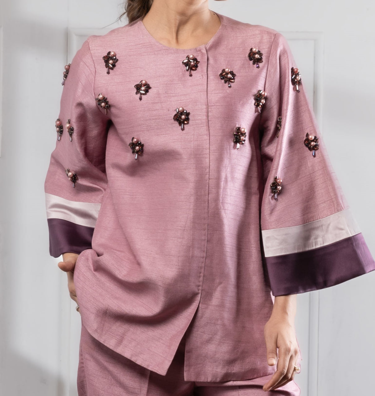 Silk Co Ord Set | Pink Co Ord Set | Rivoshia