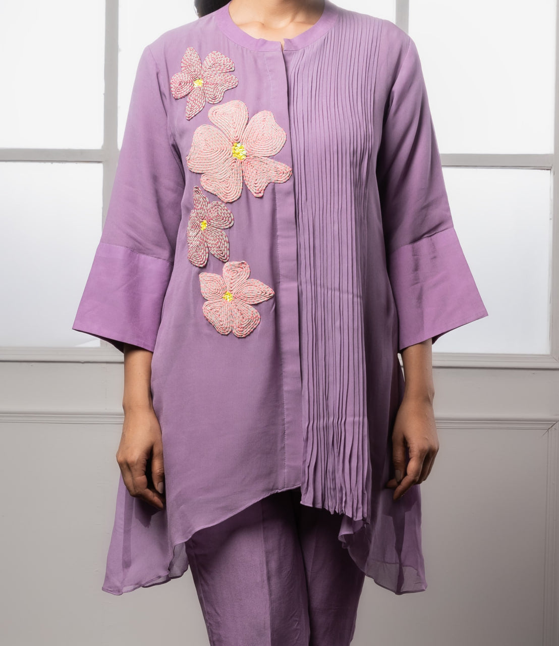Lilac Co-Ord Set | Lilac Cotton Co-Ord Set | Rivoshia