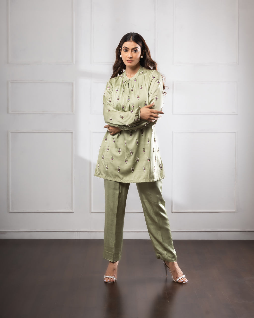 Olive Green Set | Green Coord Set | Rivoshia