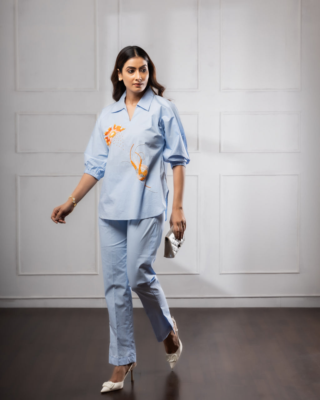 Sky Blue Co-Ord Sets | Women's Co-Ord Sets | Rivoshia