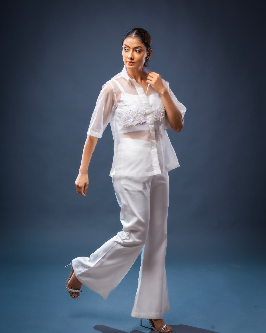 Women's Shirt Set | White Shirt Set | Rivoshia