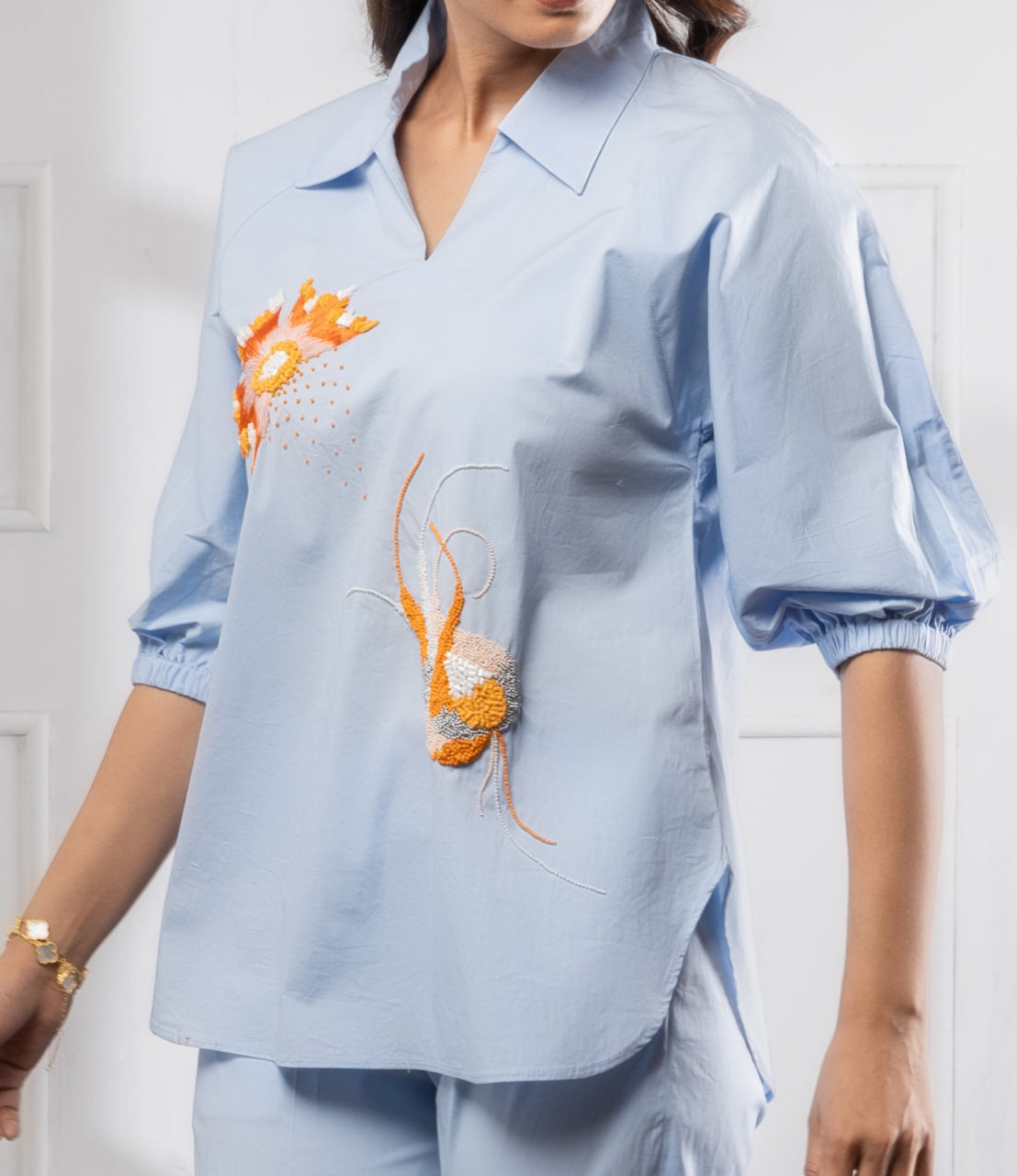 Sky Blue Co-Ord Sets | Women's Co-Ord Sets | Rivoshia