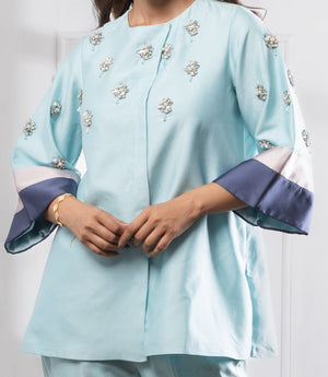 Blue Co-Ord Set | Stylish Co-Ord Set | Rivoshia
