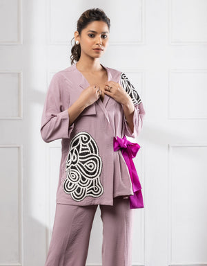 Ribbon Co-Ord Set | Nude Co-Ord Set | Rivoshia