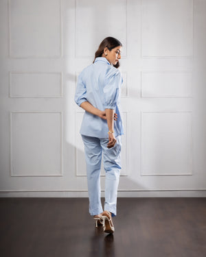 Sky Blue Co-Ord Sets | Women's Co-Ord Sets | Rivoshia