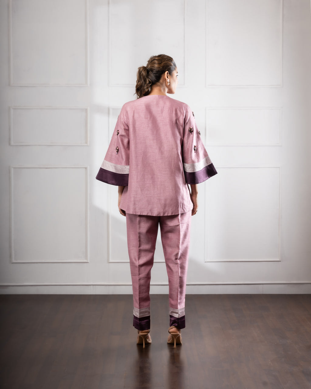 Silk Co Ord Set | Pink Co Ord Set | Rivoshia