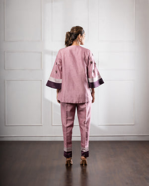 Silk Co Ord Set | Pink Co Ord Set | Rivoshia