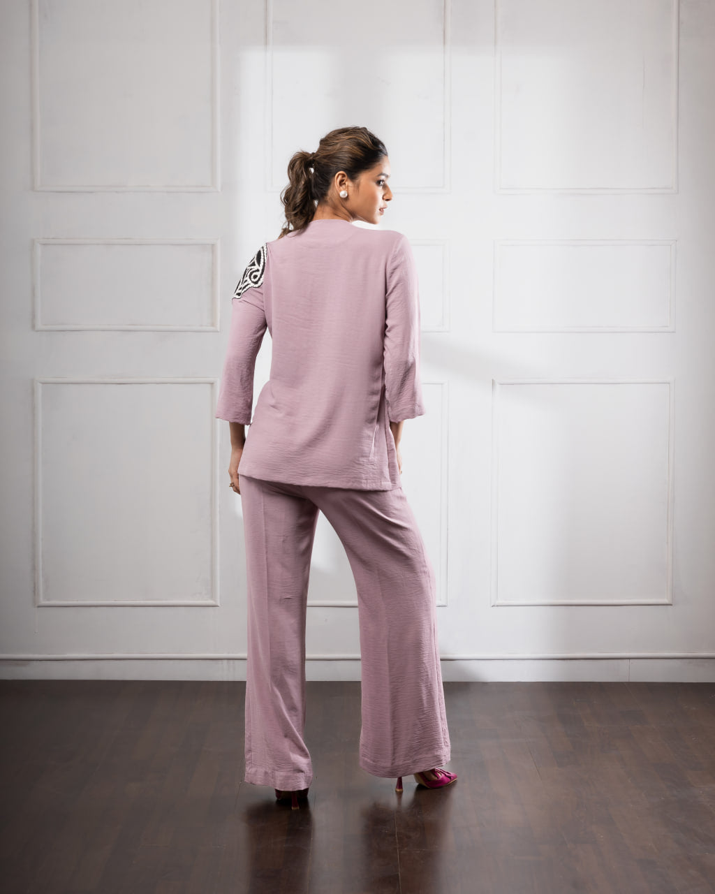 Ribbon Co-Ord Set | Nude Co-Ord Set | Rivoshia